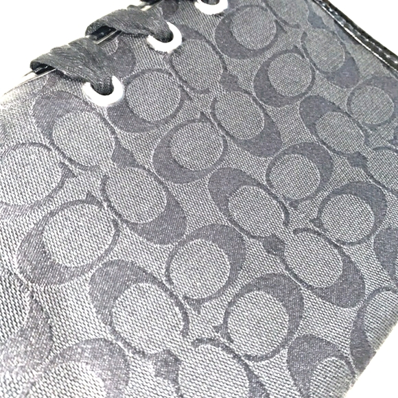 COACH TRISTEE BLACK RAIN BOOTS SZ 8 B - Picture 6 of 13